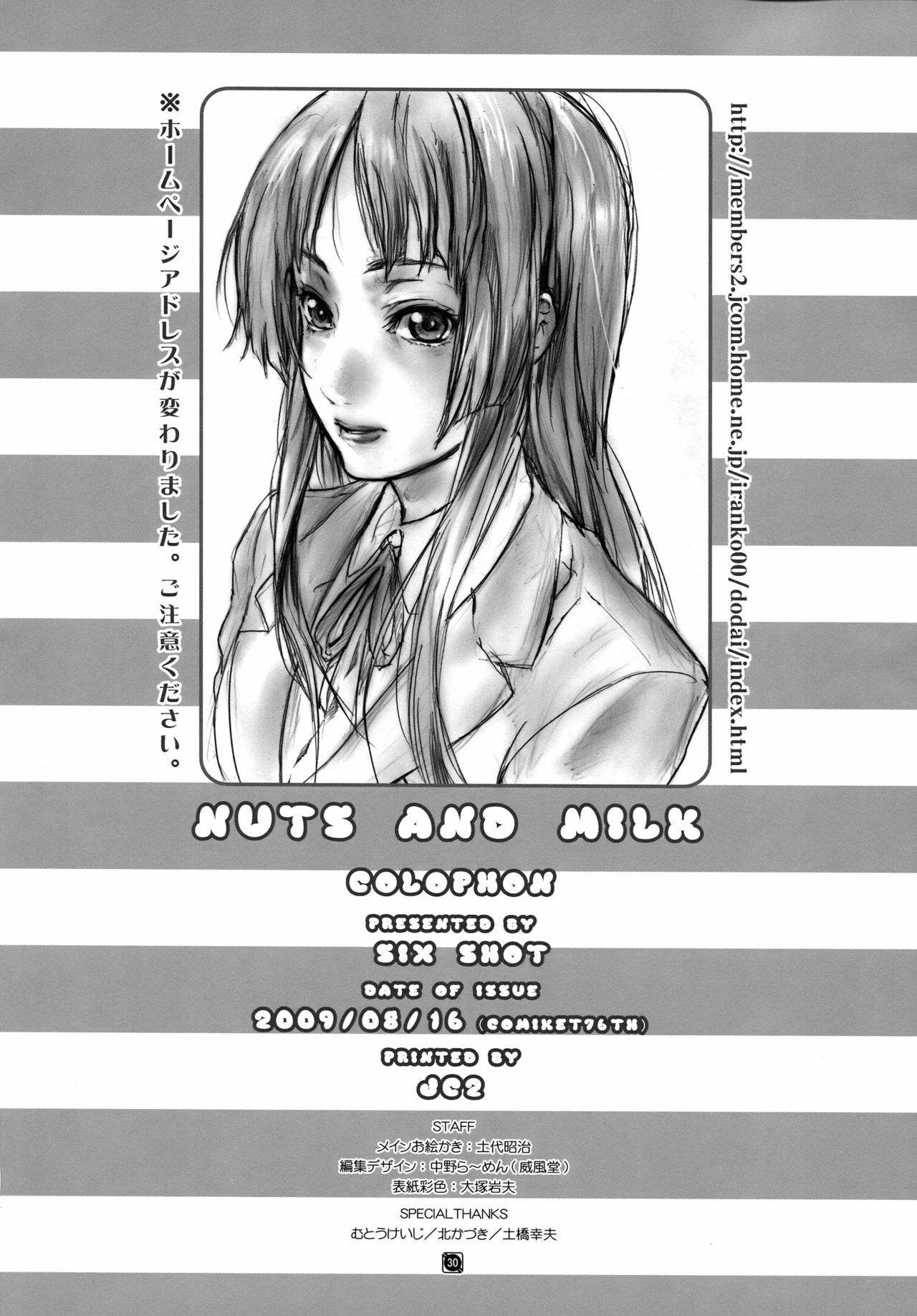 (C76) [SIX SHOT (Doudai Shouji)] Nuts & Milk (K-ON!) page 30 full