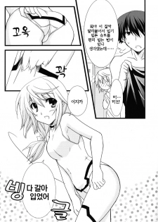 (C79) [CHAGASHI SAIBAN (Yamabuki Mook)] Kigae Chuuihou ! | Warning Changing Clothes! (Infinite Stratos) (Korean) - page 10