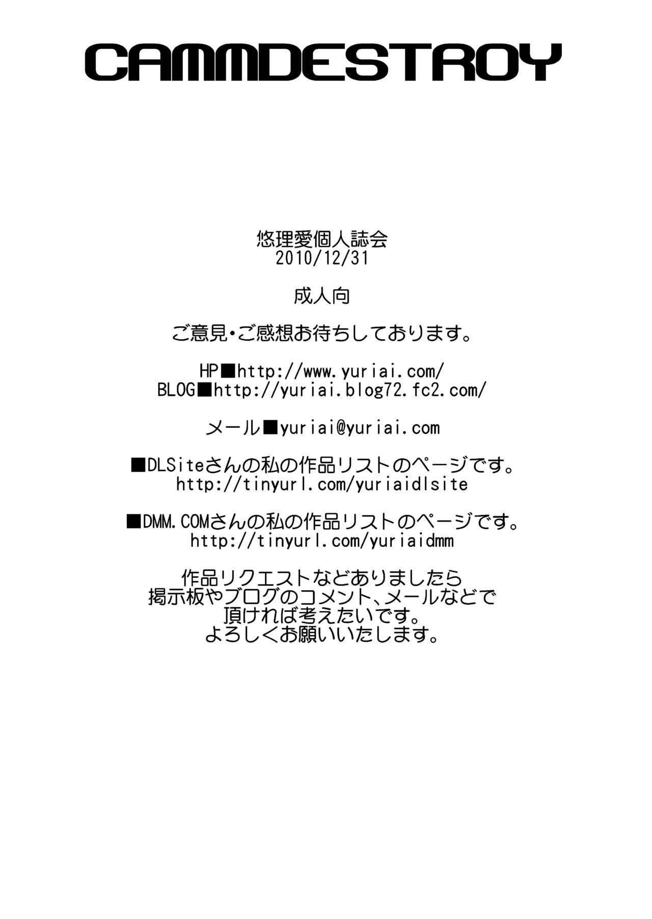 [Yuriai Kojinshi Kai (Yuri Ai)] CAMMDESTROY (Street Fighter) [English] [Ogodei-Khan] [Digital] page 52 full