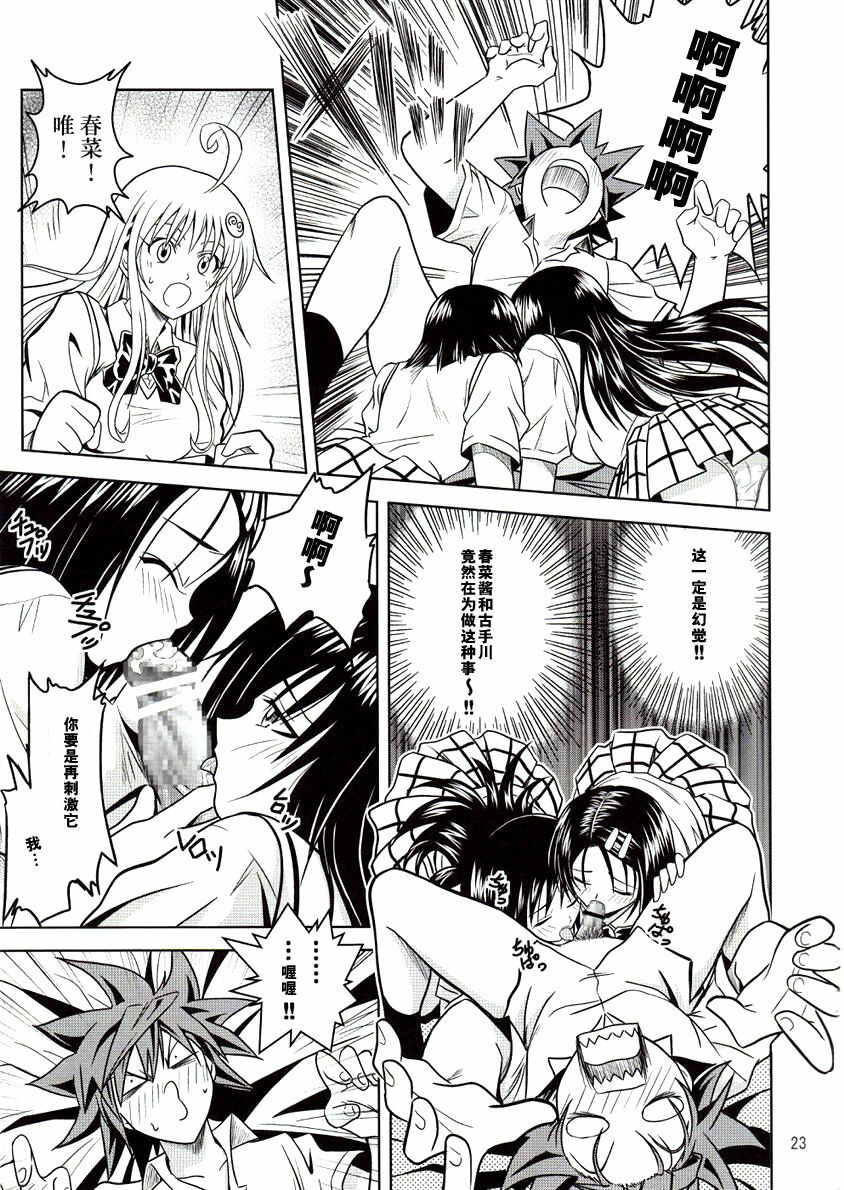 [Gangontou (Fukori)] Anoko-tachi ga Taihen na Koto ni Nattemasu (To LOVE-Ru) [Chinese] [SENSE汉化小队] page 23 full