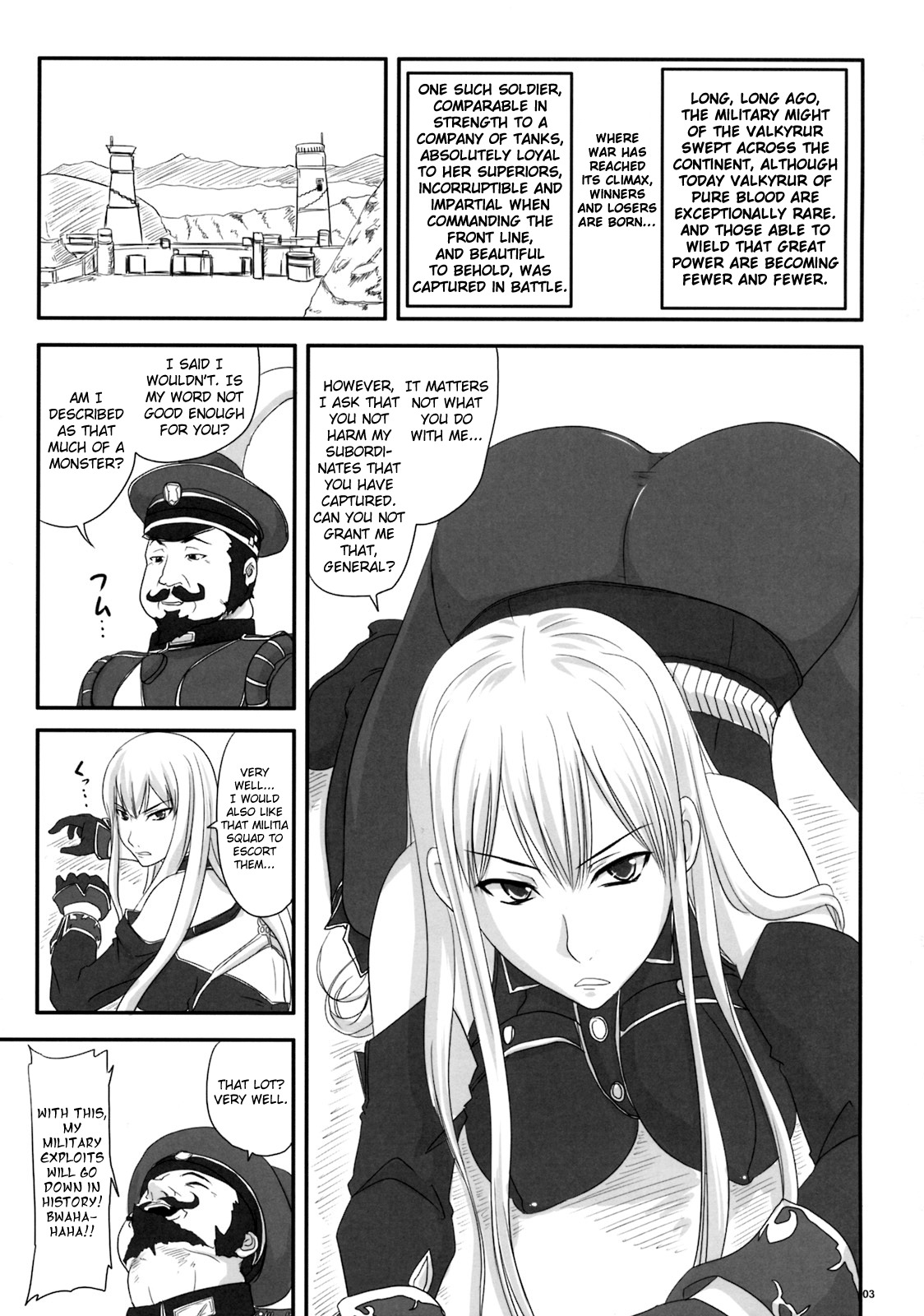 (COMIC1☆3) [Nozarashi (Nozarashi Satoru)] Senjou no Valkyria Dase, Selvaria no Naka ni | Sexual Valkyria - Come, Inside of Selvaria (Valkyria Chronicles) [English] =LWB= page 2 full