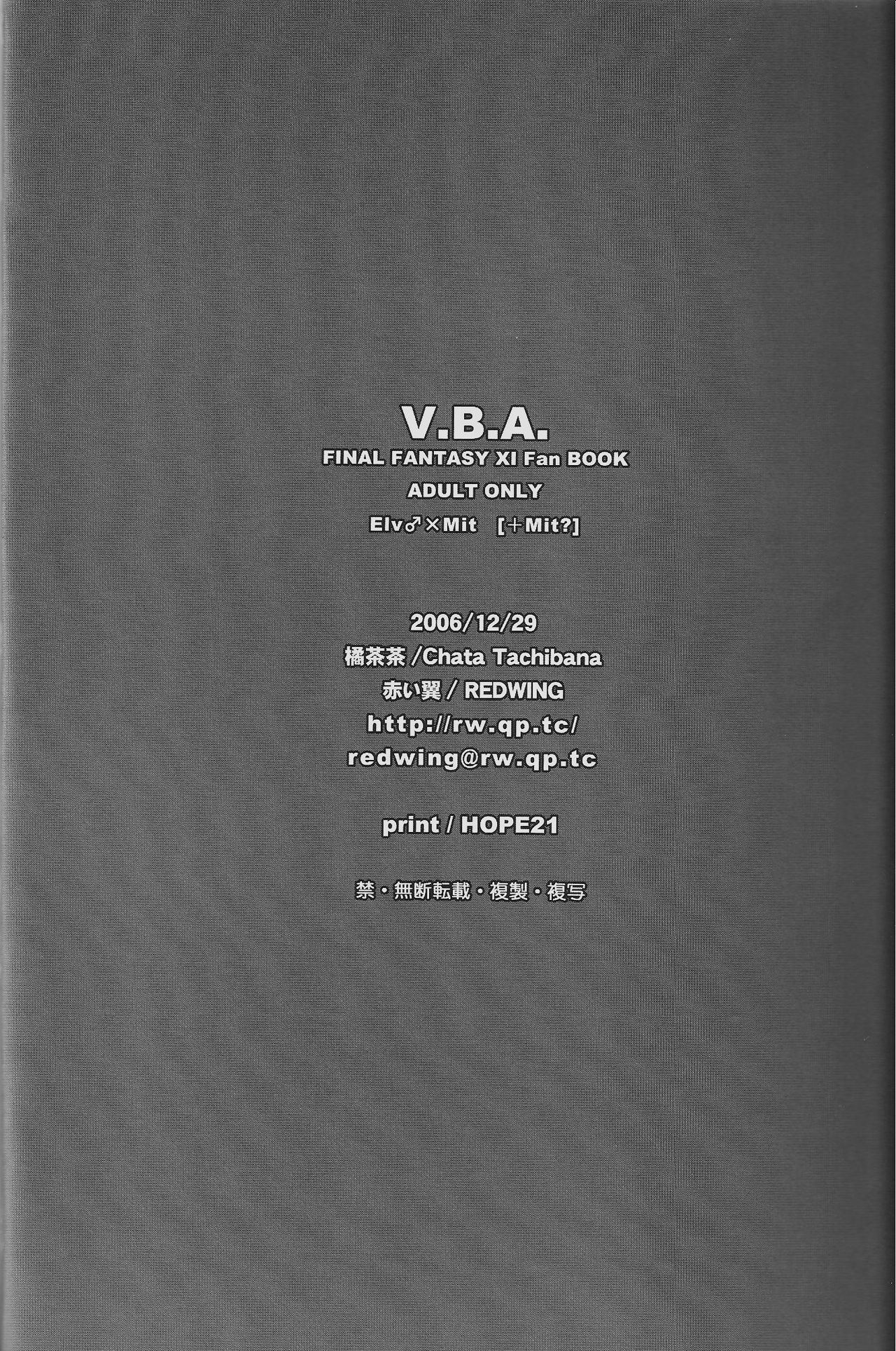 (C71) [Akai Tsubasa (Tachibana Chata)] V.B.A. (Final Fantasy XI) page 27 full