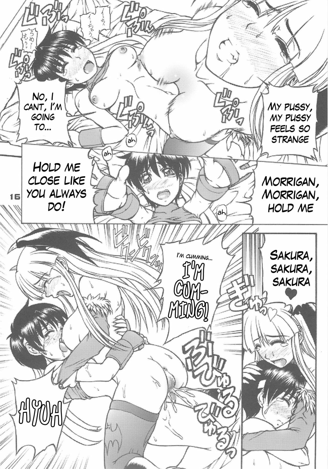 (C75) [Harakiri Yakkyoku (Karura Jun)] Sailor fuku to Kikai jin Koumori Oppai | Sailor Suit & Vampire Tits! (CAPCOM) [English] [bewbs666] page 16 full