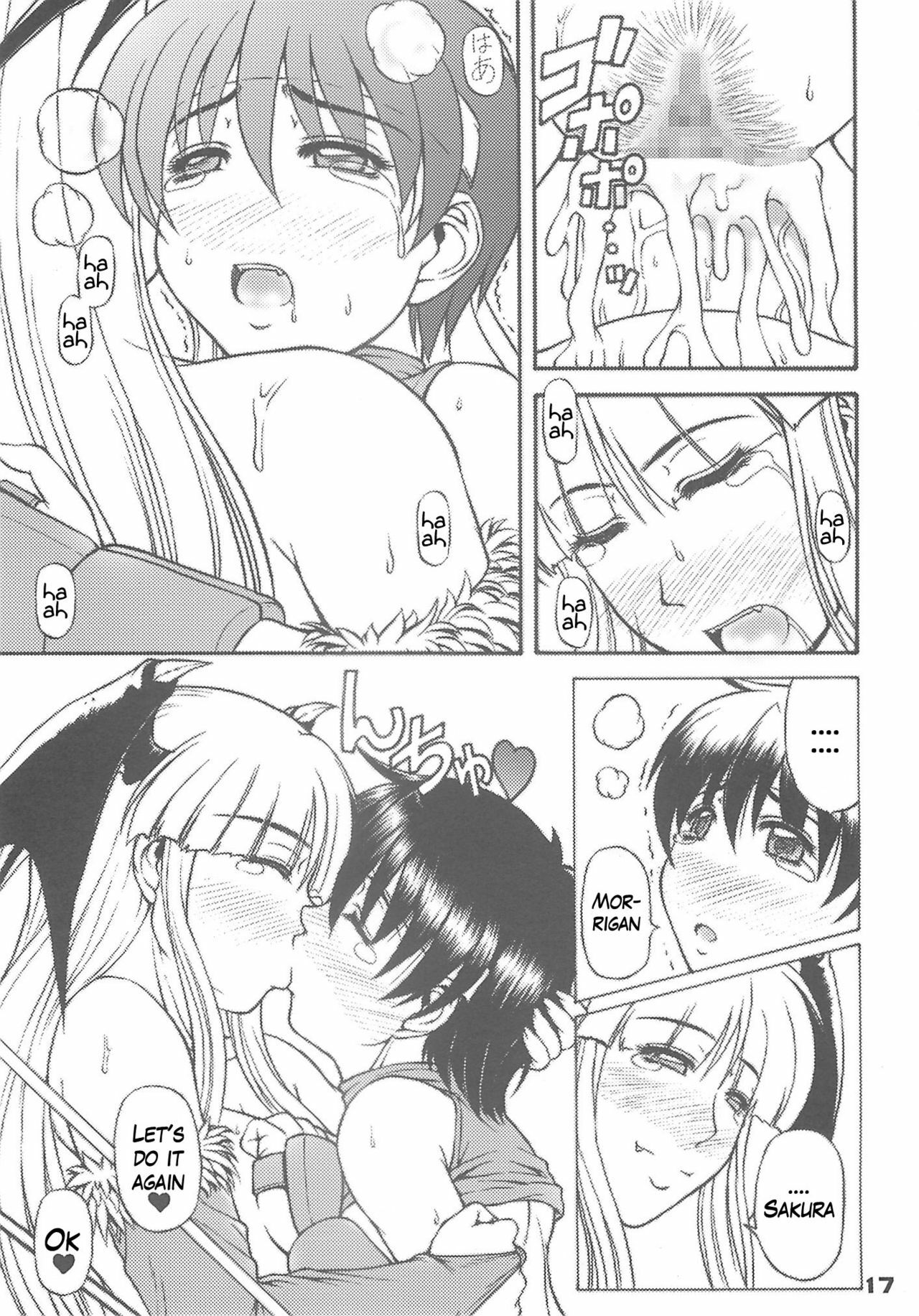 (C75) [Harakiri Yakkyoku (Karura Jun)] Sailor fuku to Kikai jin Koumori Oppai | Sailor Suit & Vampire Tits! (CAPCOM) [English] [bewbs666] page 17 full