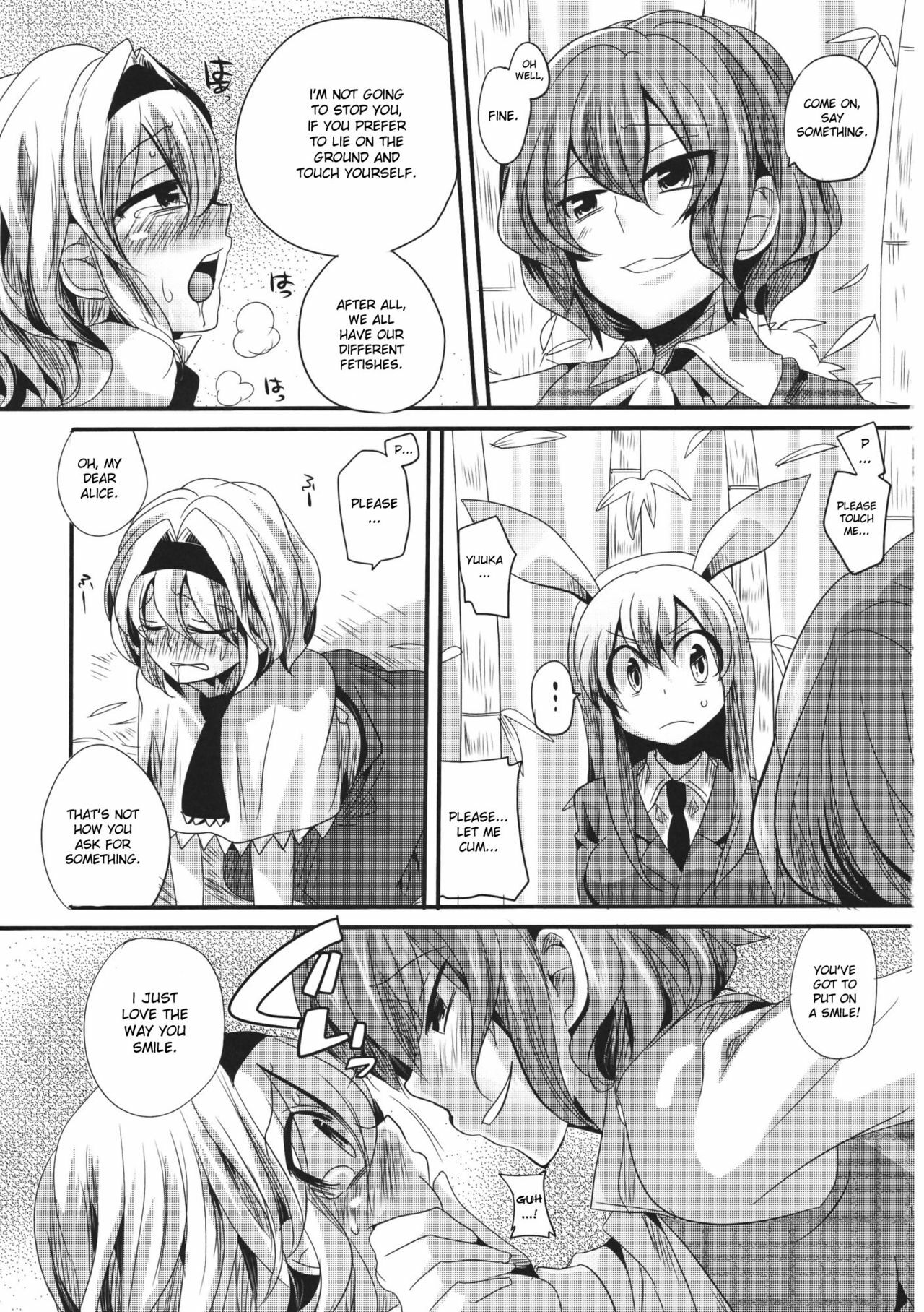 (Reitaisai 8) [DOUMOU] Yuuka ga do S de Alice ga M de | Yuuka is a Sadist, While Alice is a Masochist (Touhou Project) [English] {doujin-moe.us} page 14 full