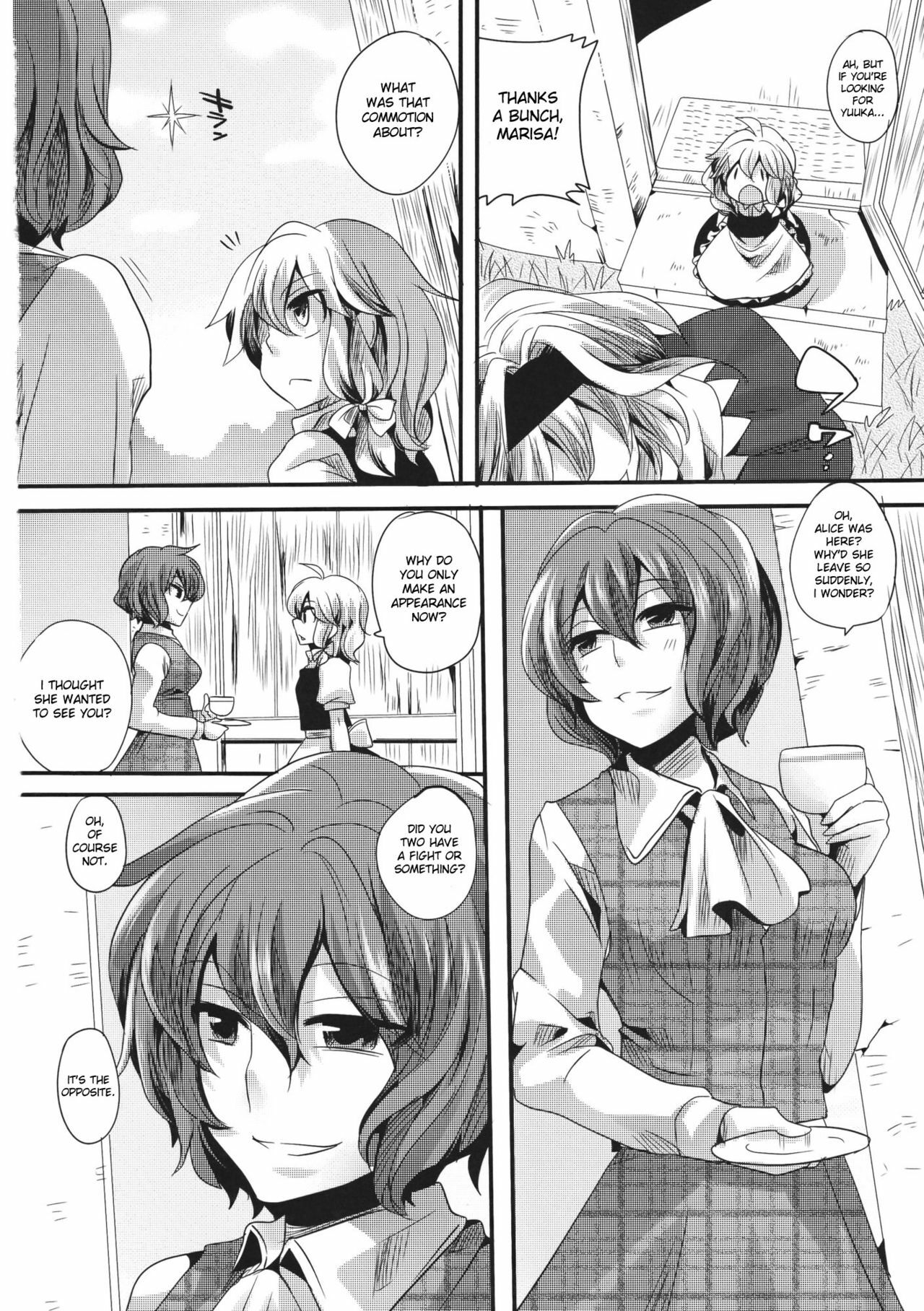 (Reitaisai 8) [DOUMOU] Yuuka ga do S de Alice ga M de | Yuuka is a Sadist, While Alice is a Masochist (Touhou Project) [English] {doujin-moe.us} page 9 full