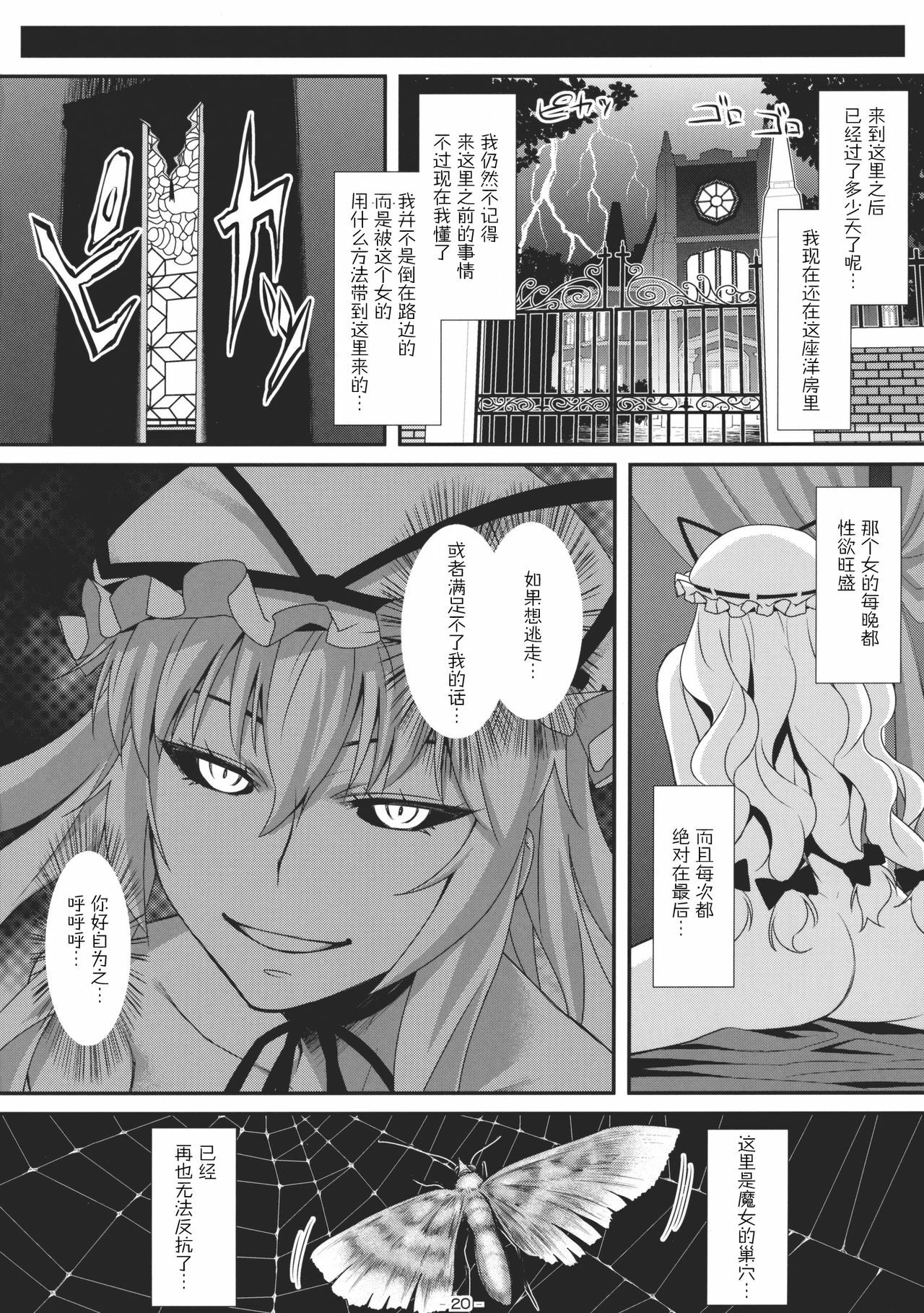 (Reitaisai 8) [angelphobia (Tomomimi Shimon)] Yasei no Chijo ga Arawareta! (Touhou Project) [Chinese] [9尾雪狐] page 20 full