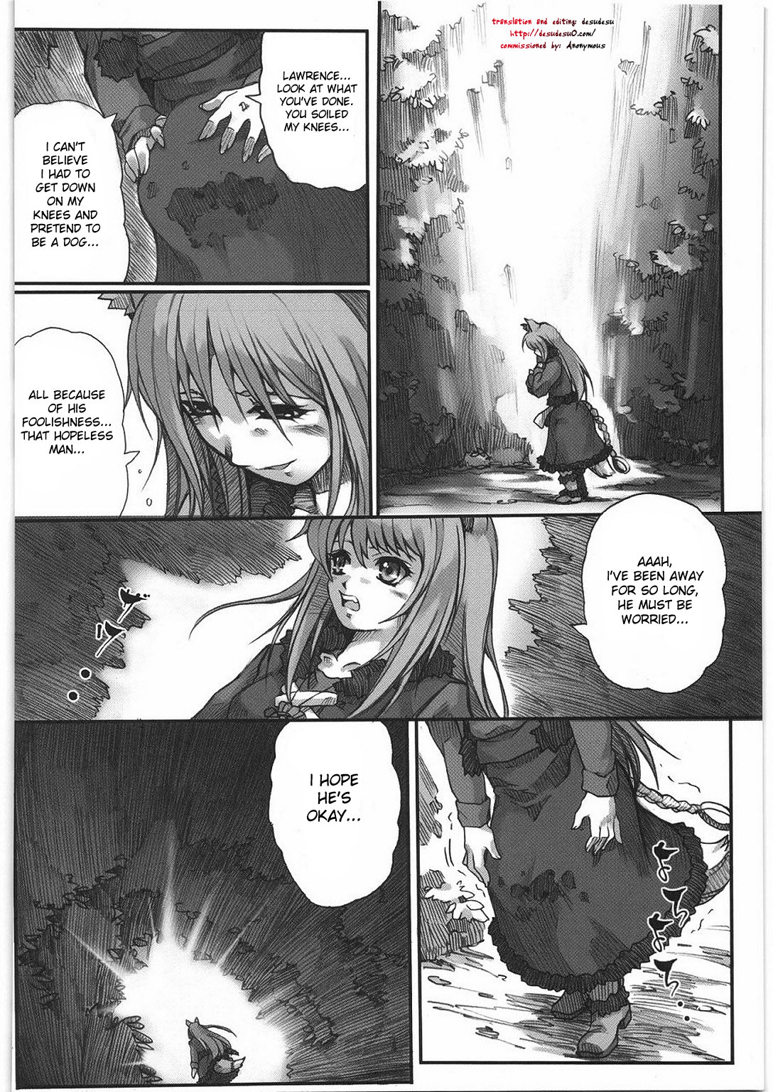 (C76) [Kacchuu Musume (Hisahiko, Shimamoto Harumi)] Smalt Leather (Spice and Wolf) [English] [desudesu] page 47 full