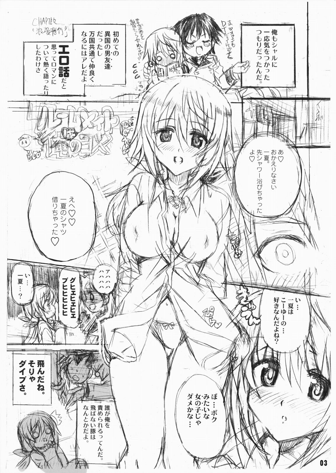 (COMIC1☆5) [Neko-bus Tei, Studio TRC, Black Shadow] OH!MY PIGS (Infinite Stratos) page 2 full