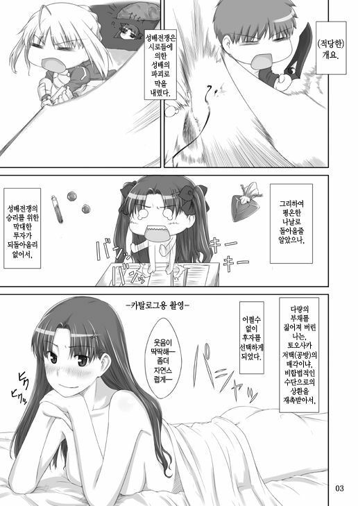 (C71) [MTSP (Jin)] Tohsaka-ke no Kakei Jijou 2 | 토오사카 가의 가계사정 2 (Fate/stay night) [Korean] [중심구멍] page 3 full