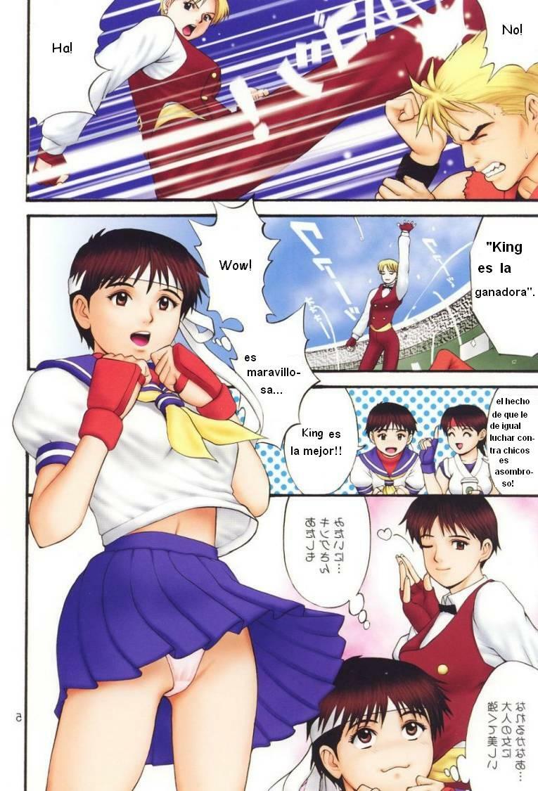 (C60) [Saigado] The Yuri & Friends Fullcolor 4 SAKURA vs. YURI EDITION (King of Fighters, Street Fighter) [Spanish] [Decensored] page 4 full