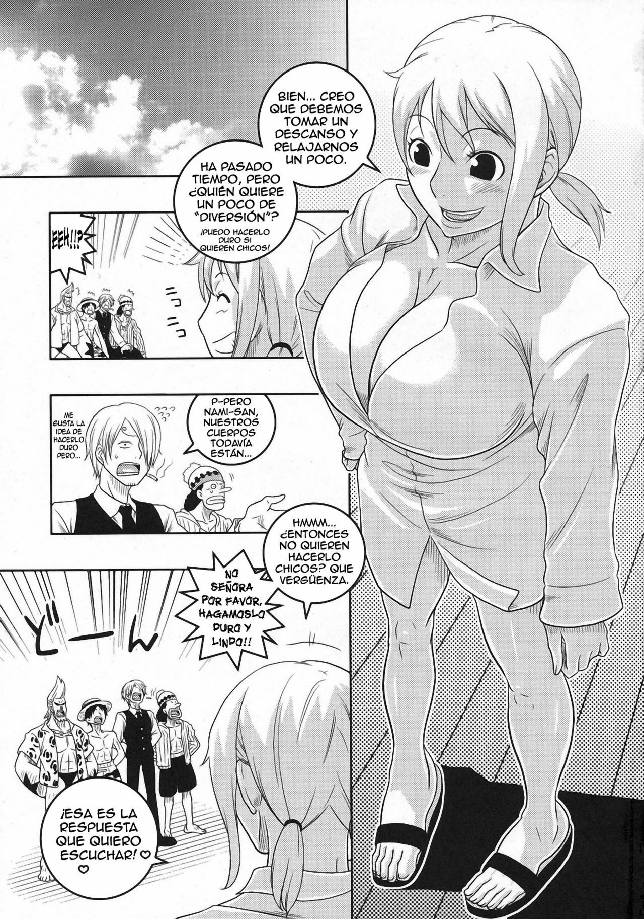 (C78) [ACID-HEAD (Murata.)] Nami no Ura Koukai Nisshi 5 (One Piece) [Spanish] [Biblioteca Hentai] page 4 full