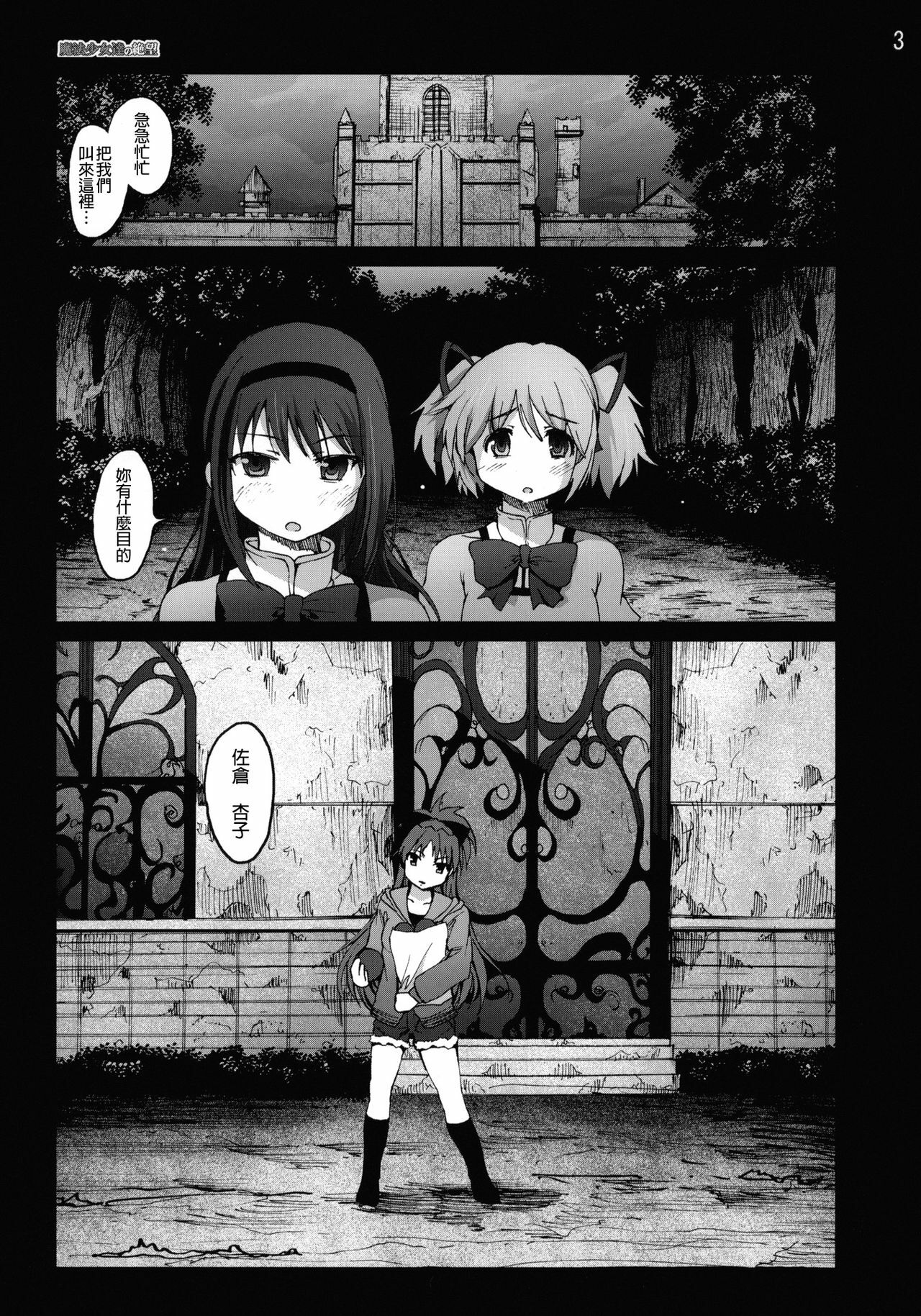 [Mokusei Zaijuu (Mokusei Zaijuu)] Mahoushoujotachi no Zetsubou (Puella Magi Madoka☆Magica) [Chinese] [final個人漢化] page 2 full