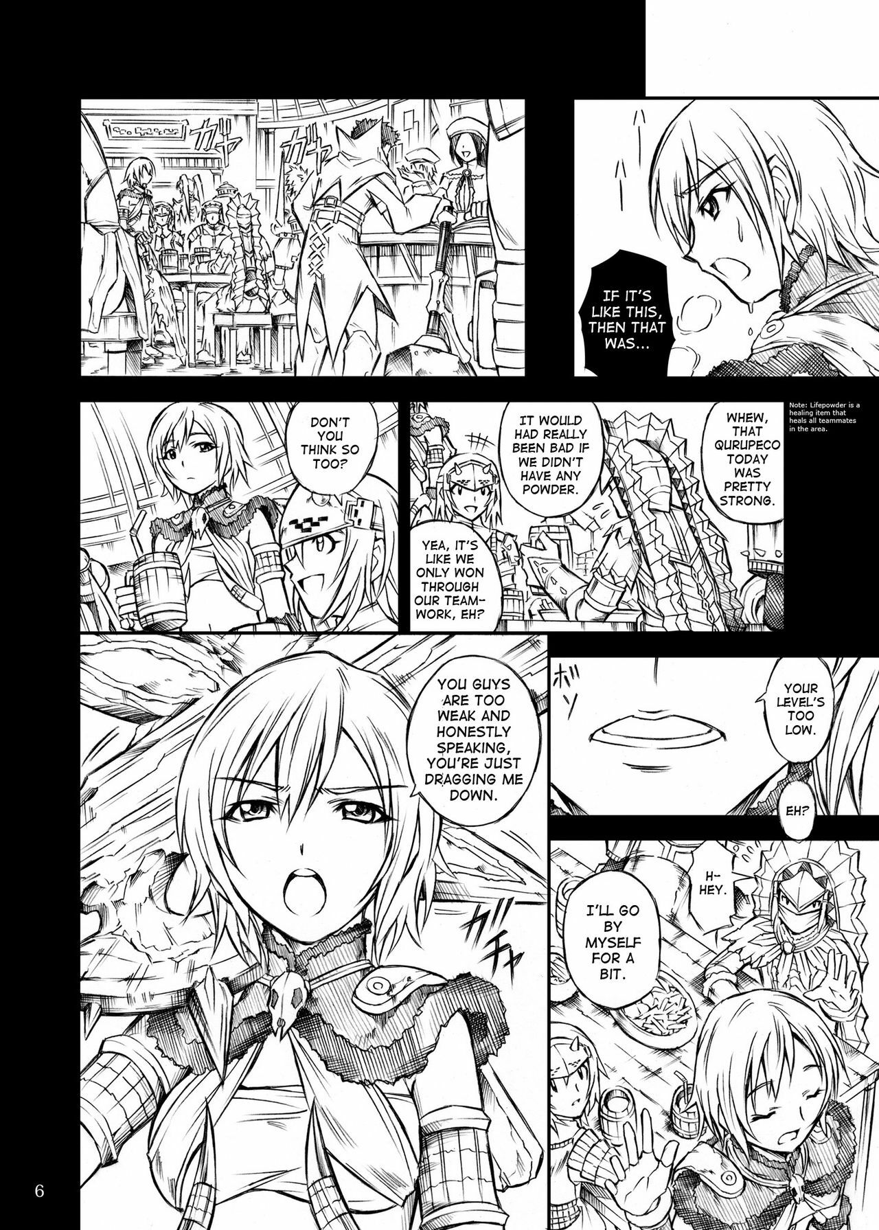 (C77) [Yokohama Junky (Makari Tohru)] Solo Hunter no Seitai (Monster Hunter) [English] [TheKa] page 6 full