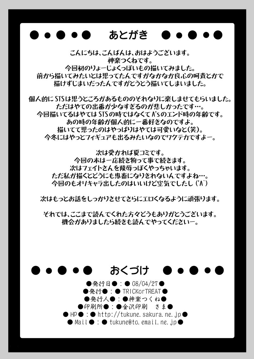 (COMIC1☆2) [TRICKorTREAT (Kagura Tsukune)] InSulT I (Mahou Shoujo Lyrical Nanoha) page 25 full