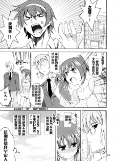 (COMIC1☆2) [Goromenz (Yasui Riosuke)] K.Y.on wa kanojo nanoka? (The Melancholy of Haruhi Suzumiya) [Chinese] - page 20