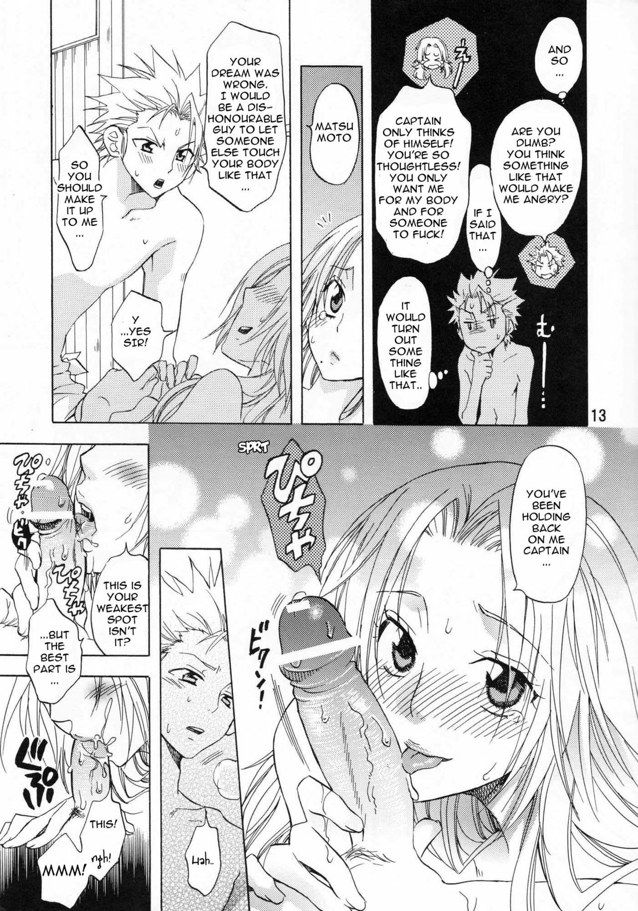 (C74) [Kurione-sha (YU-RI)] Kokuchou Enbi (Bleach) [English] {doujin-moe.us} page 12 full