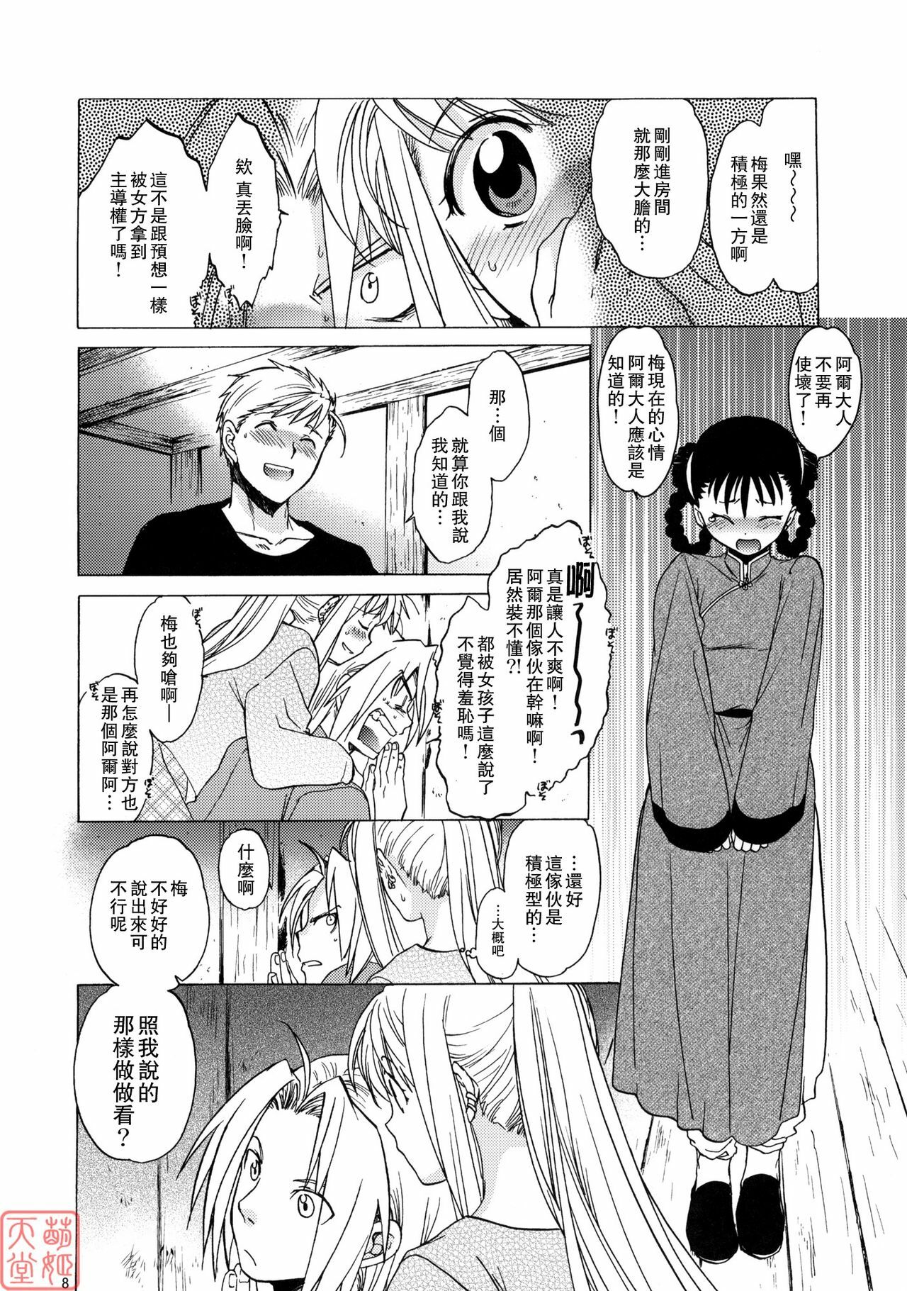 (SC50) [Toko-ya (HEIZO, Kitoen)] EDxWIN 5 Al x May! (Fullmetal Alchemist) [Chinese] [MoeHimeHeaven] page 7 full