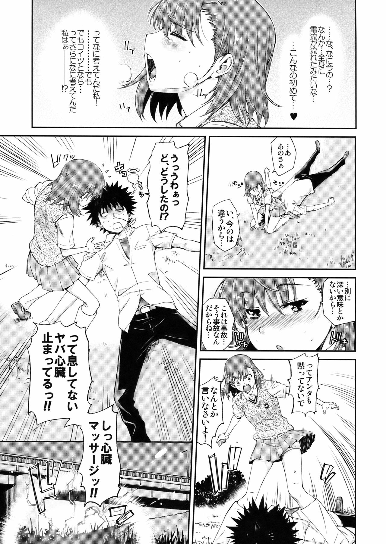 (C78) [Sibou Suitei Jikoku (Tehen)] Ore no Biribiri ga Konna ni Eroi wake ga nai (Toaru Majutsu no Index) page 10 full