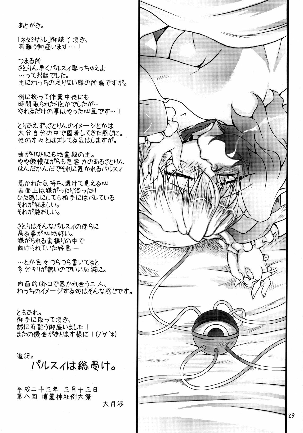 (Air Reitaisai 8) [Kougeki (Ootsuki Wataru)] Netami Satore (Touhou Project) [English] [biribiri] page 28 full