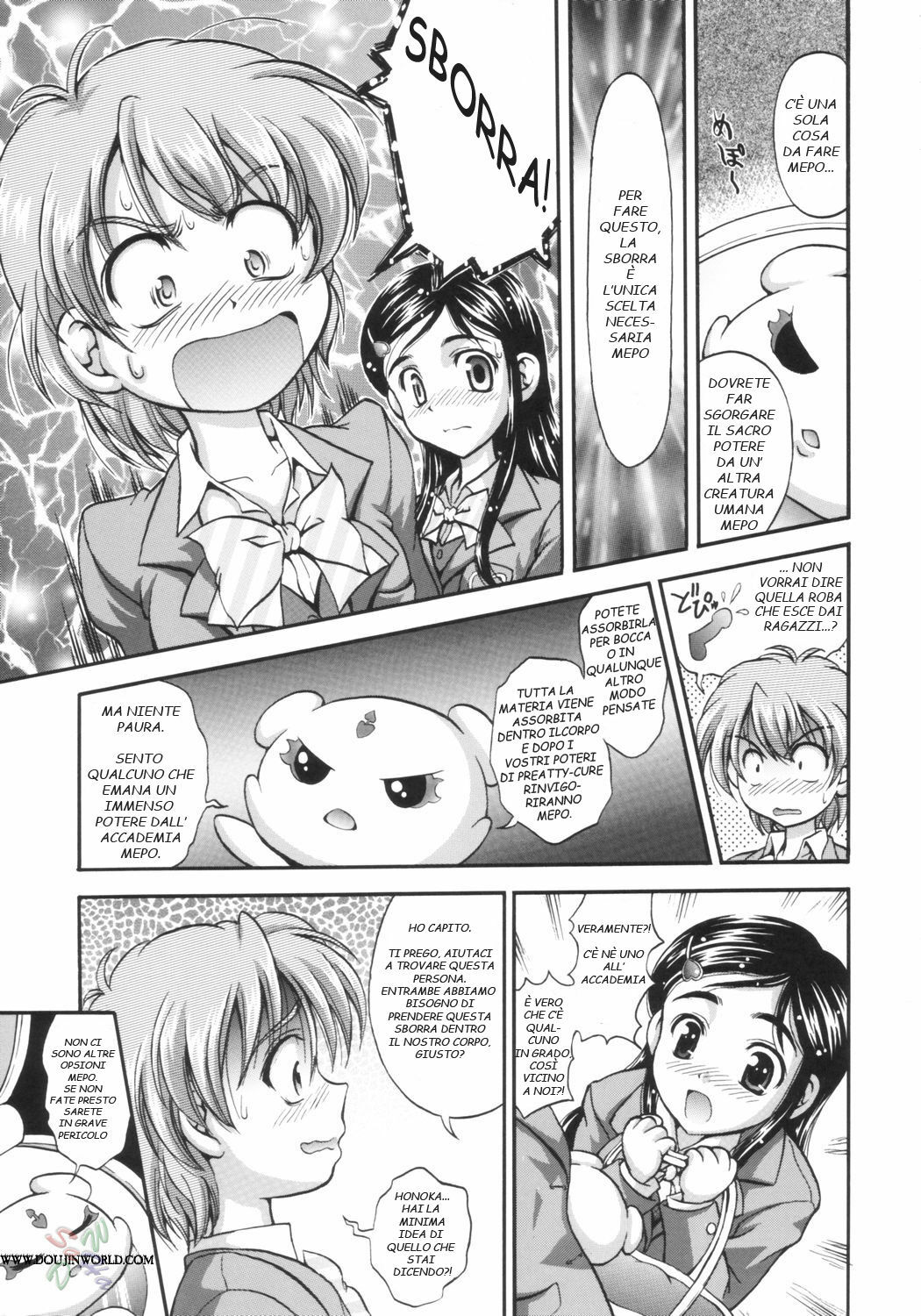 (C66) [Kuroyuki (Kakyouin Chiroru)] Milk Hunters 1 (Futari wa Precure) [Italian] page 7 full