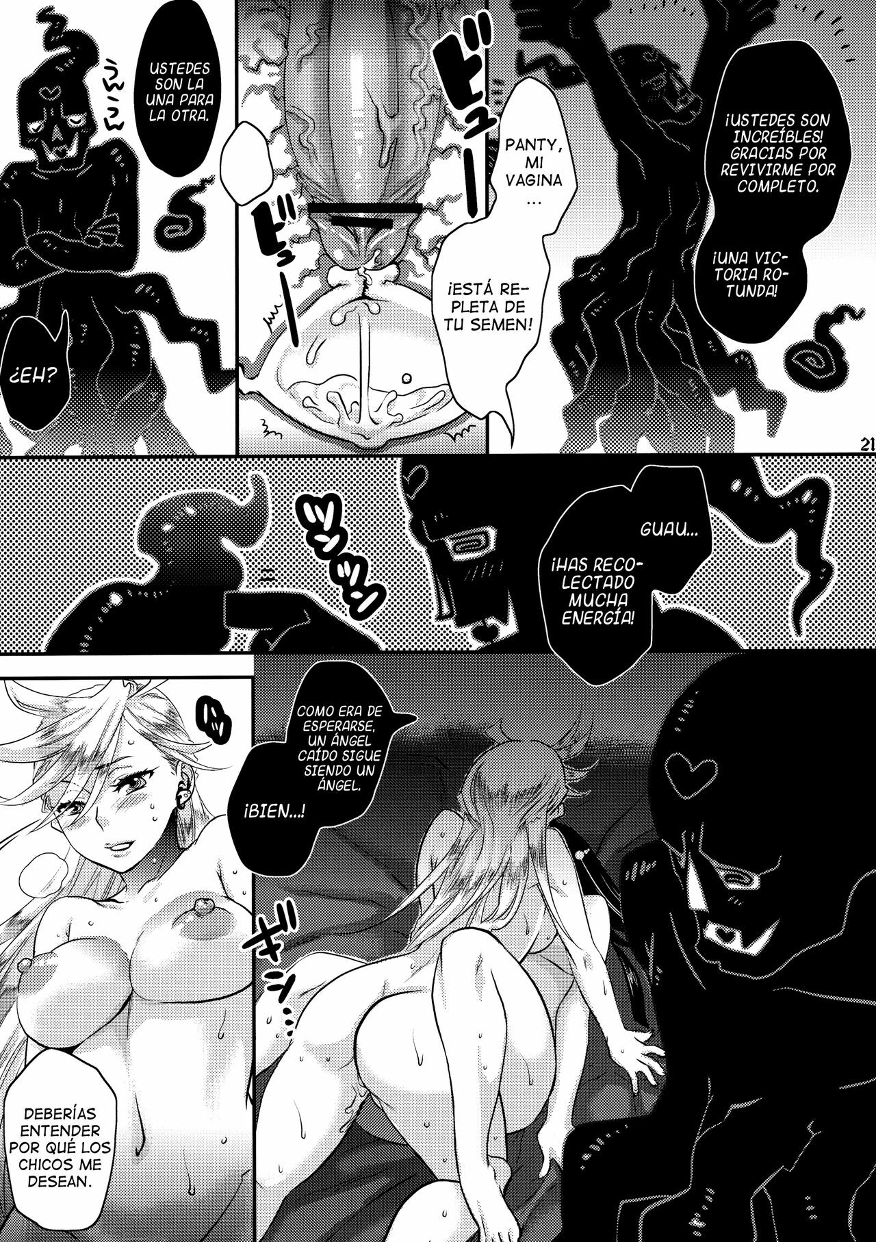 (C79) [Pish Lover (Amatake Akewo)] Delicious Milk (Panty & Stocking with Garterbelt) [Spanish] [Lateralus-Manga] page 20 full