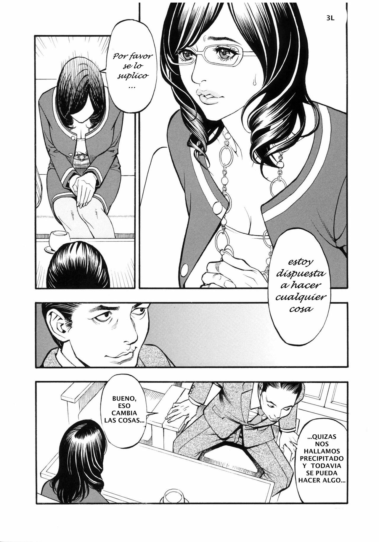 [Izayoi Seishin, Yamasaki Masato] Ochita Koukyuu Tsuma Yuriko Ch. 1 (Boshi Double Soukan) [Spanish] page 4 full