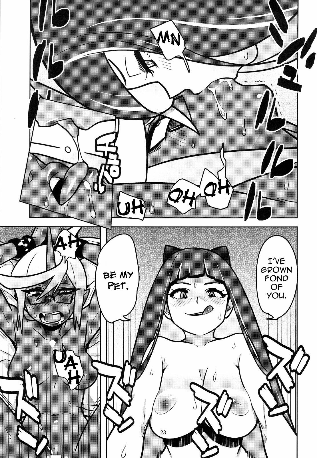 [Hamanasu Chaya (Hamanasu)] Oshioki! Demon Sisters | Punishment! Demon Sisters (Panty & Stocking with Garterbelt) [English] =Pineapples r' Us= page 24 full