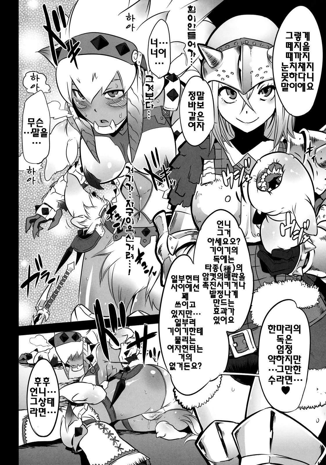 (C77) [DA HOOTCH (ShindoL)] Hanshoku Nebura | 번식 네브라 (Monster Hunter) [Korean] [팀☆면갤] page 14 full