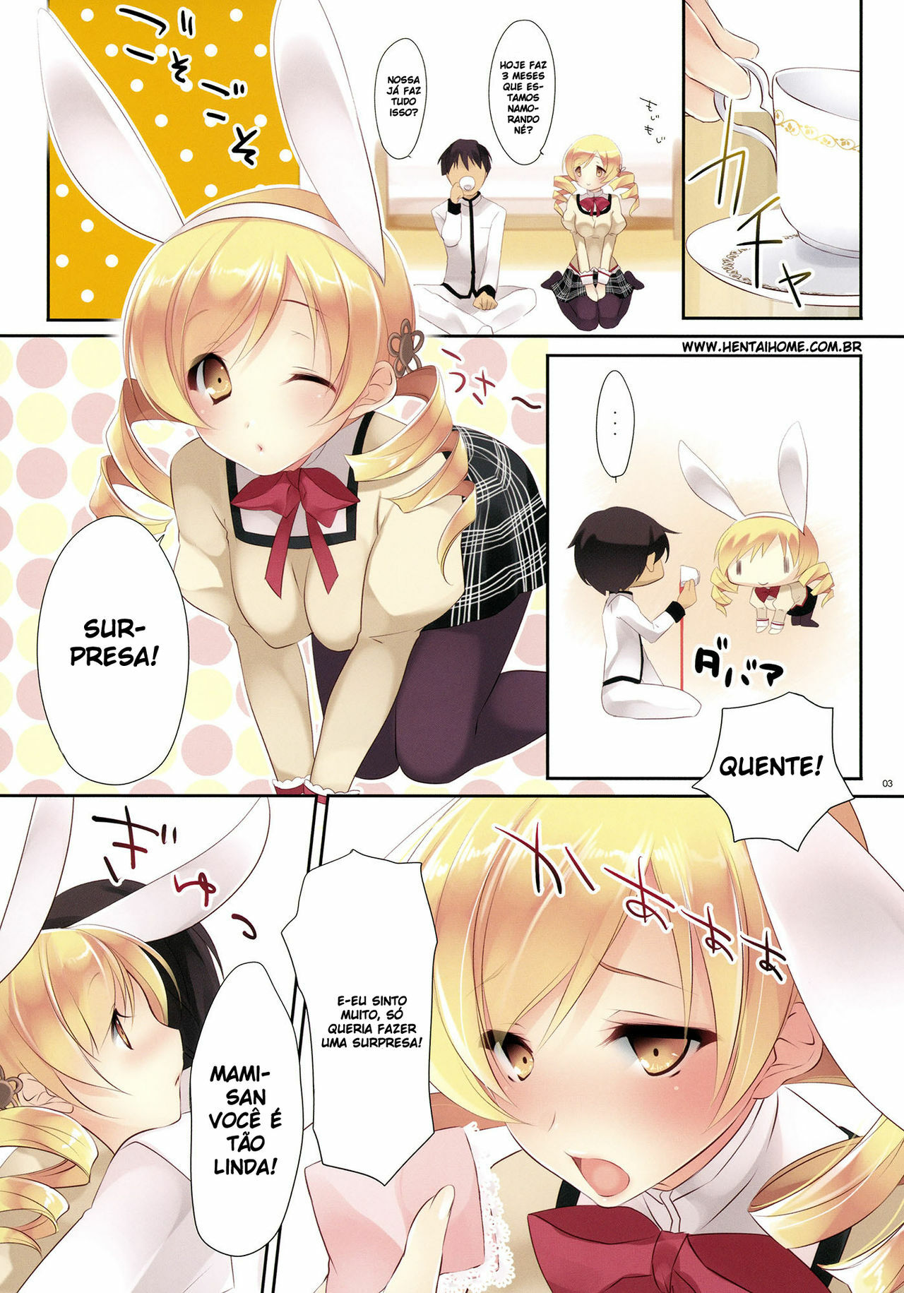 (Mou Nanimo Kowakunai) [CROSS HEARTS (Ayase Hazuki)] Mad Tea Party (Puella Magi Madoka Magica) [Portuguese-BR] {Goka} page 3 full