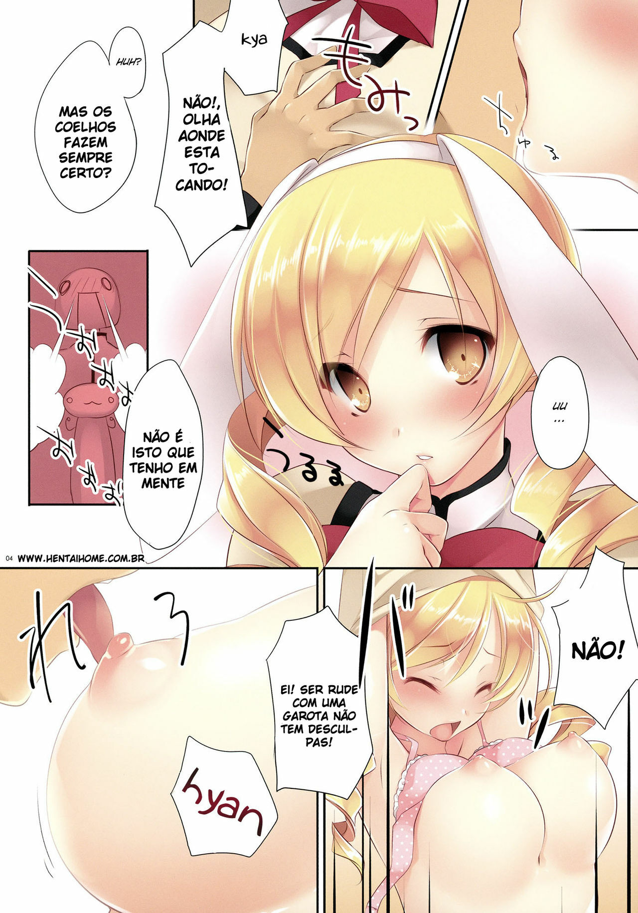 (Mou Nanimo Kowakunai) [CROSS HEARTS (Ayase Hazuki)] Mad Tea Party (Puella Magi Madoka Magica) [Portuguese-BR] {Goka} page 4 full