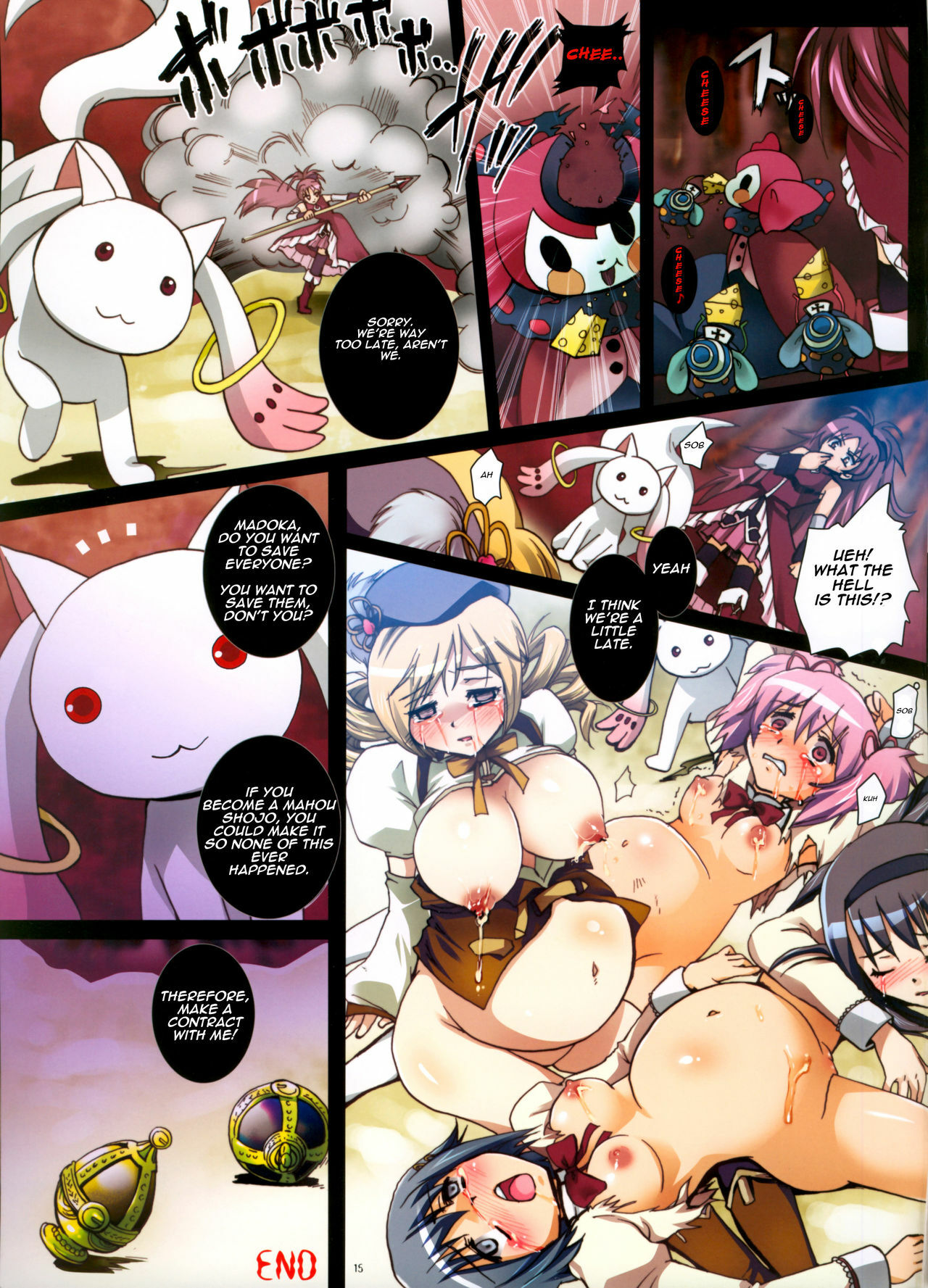 (Mimiket 24) [Modae Tei (Modaetei Anetarou, Modaetei Imojirou)] Magica★Cooking (Puella Magi Madoka Magica) [English] =Pineapples r' Us= page 15 full