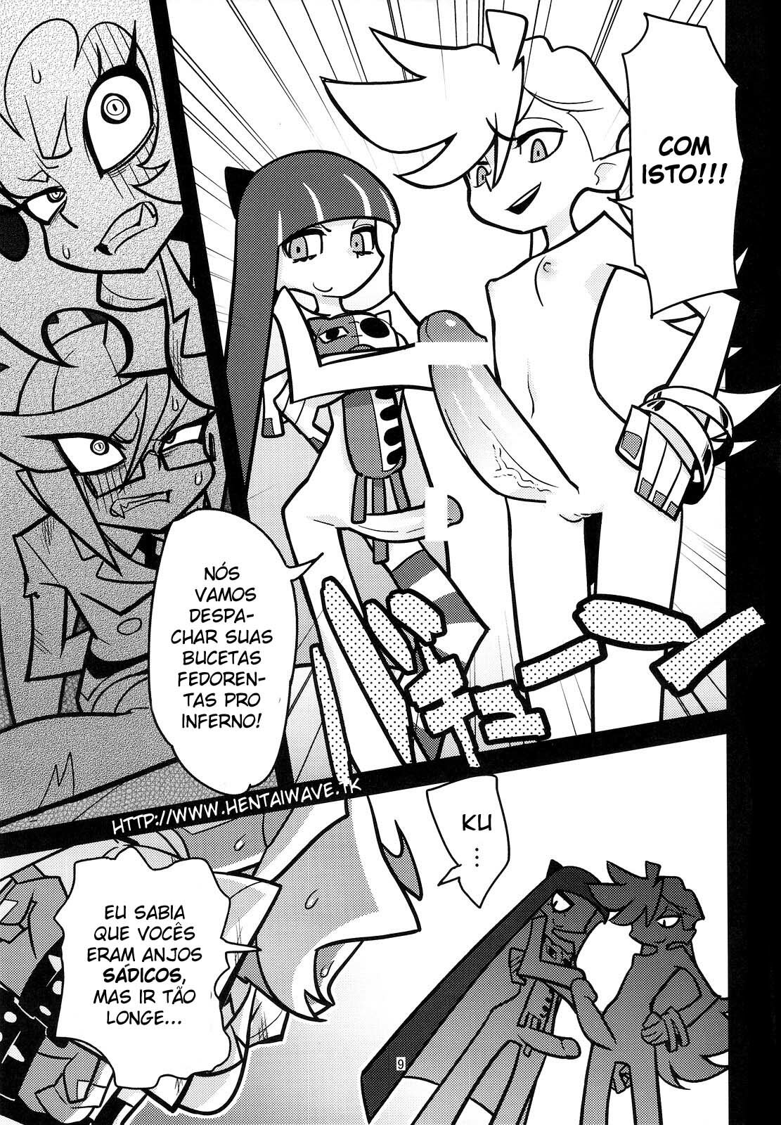 [Hamanasu Chaya (Hamanasu)] Oshioki! Demon Sisters | Punishment! Demon Sisters (Panty & Stocking with Garterbelt) [Portuguese-BR] [Hentai Wave] page 10 full