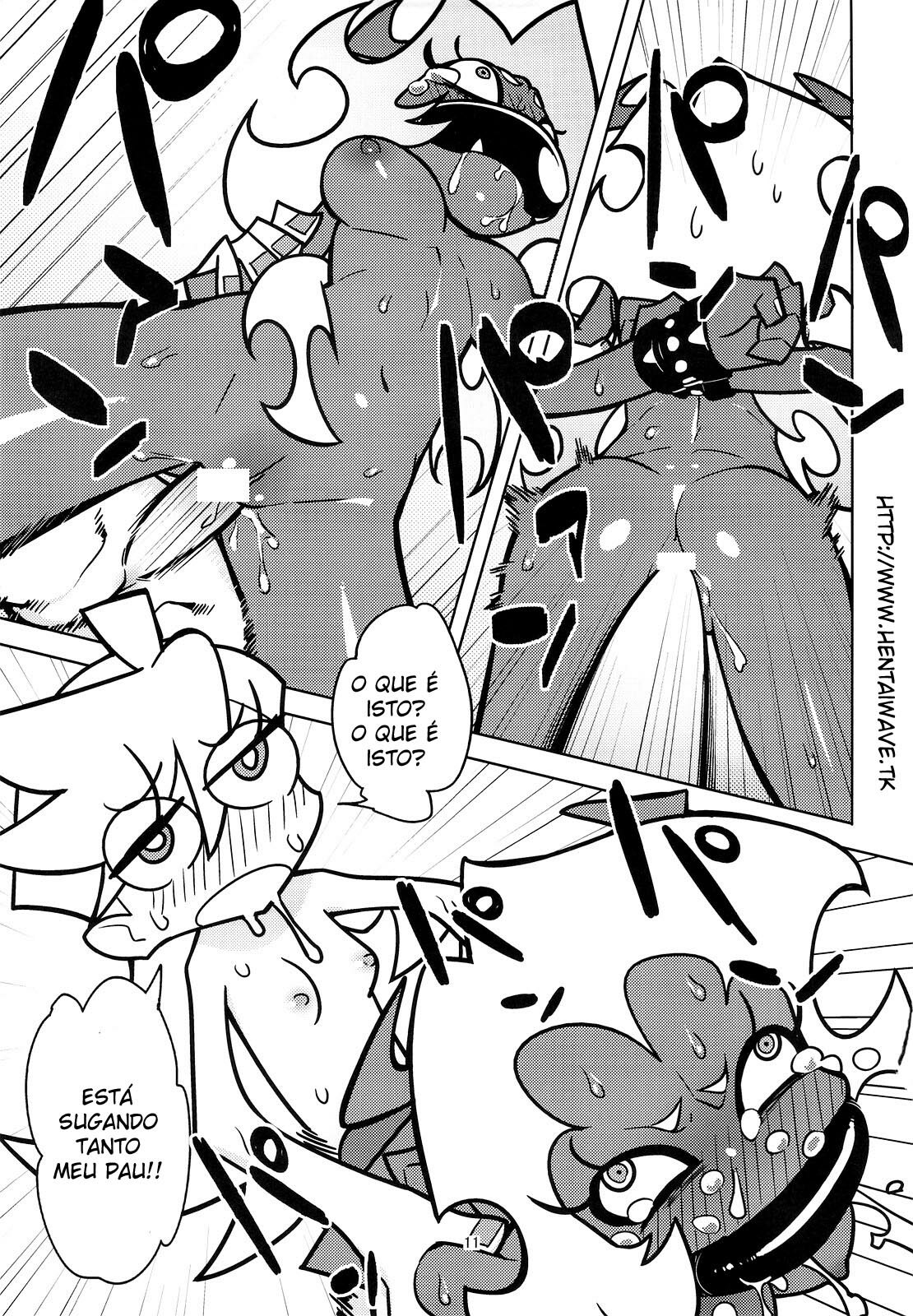 [Hamanasu Chaya (Hamanasu)] Oshioki! Demon Sisters | Punishment! Demon Sisters (Panty & Stocking with Garterbelt) [Portuguese-BR] [Hentai Wave] page 12 full