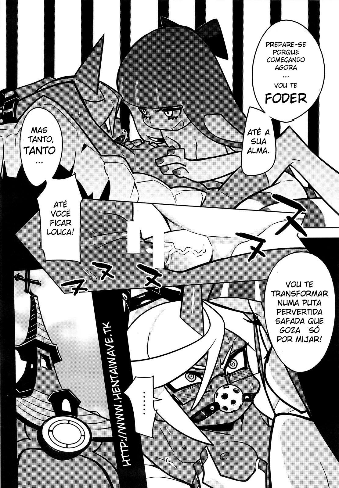 [Hamanasu Chaya (Hamanasu)] Oshioki! Demon Sisters | Punishment! Demon Sisters (Panty & Stocking with Garterbelt) [Portuguese-BR] [Hentai Wave] page 7 full