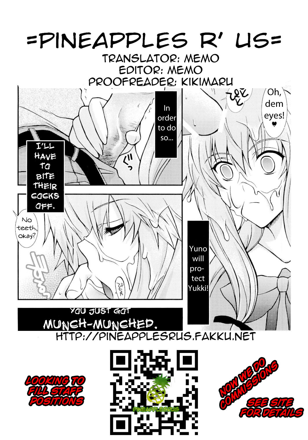 (ComiComi11) [YLANG-YLANG (Ichie Ryouko)] Barairo no Jinsei (Mirai Nikki) [English] =Pineapple's r' Us= page 18 full