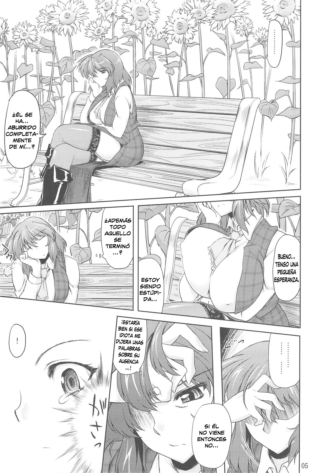 (C77) [04U (Misasagi Task)] Taiyou no Hatakenite Sorekara + Paper (Touhou Project‎) [Spanish] [Biblioteca Hentai] page 5 full