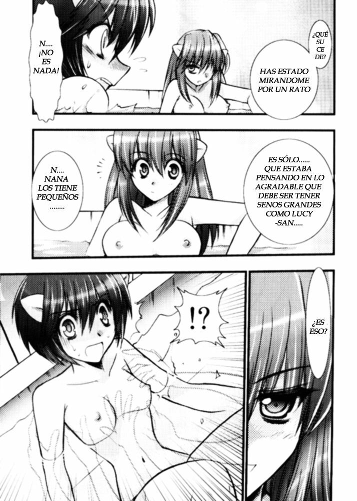 (C67) [Saikyou Blazer (Kagesaki Yuuna, Wanashiro Giovanna)] Akai Hana (Elfen Lied) [Spanish] [Incomplete] page 7 full