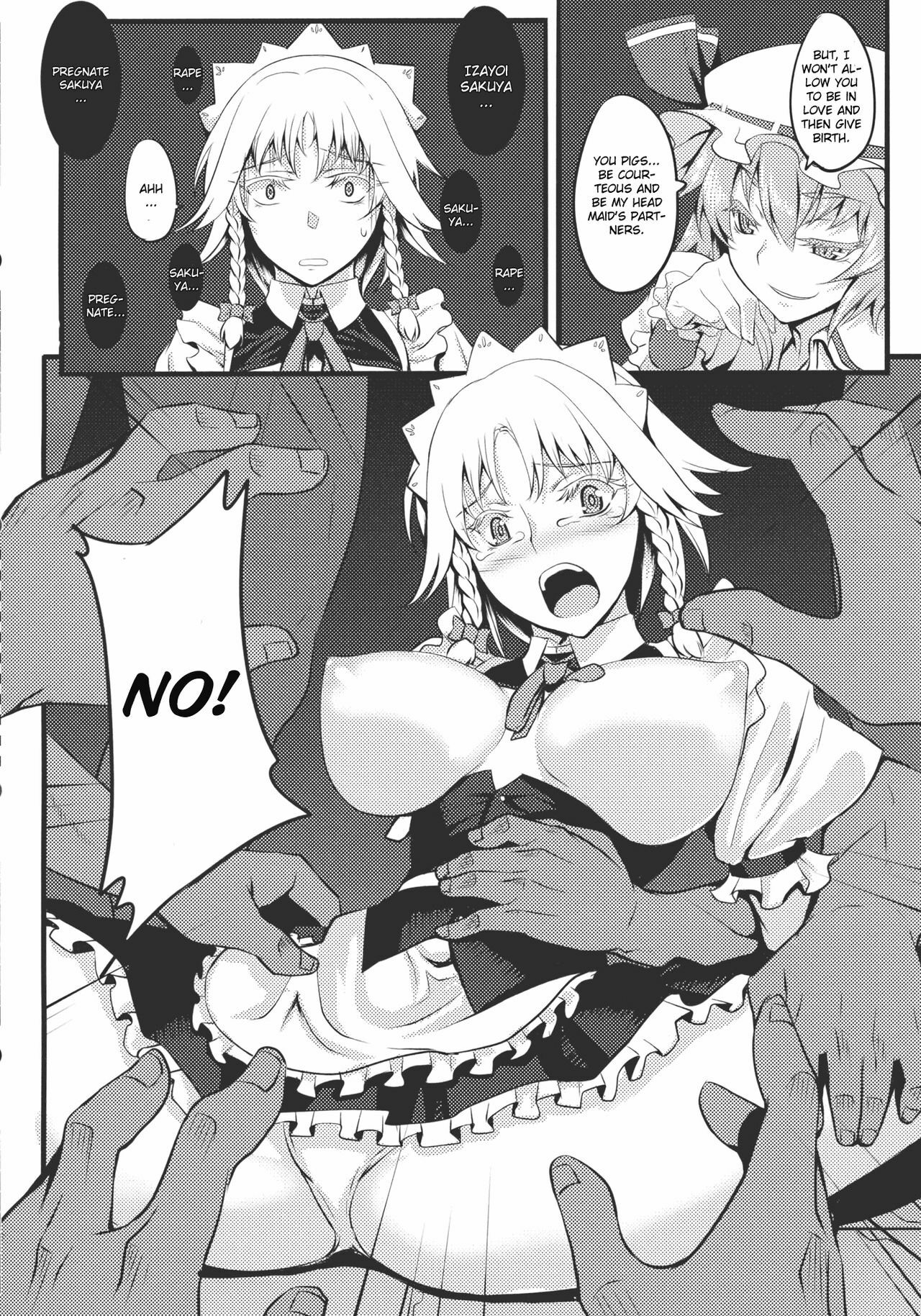 (Reitaisai 8) [Avion Village (Johnny)] Izayoi Sakuya no Nerenai Yoru (Touhou Project) [English] page 8 full