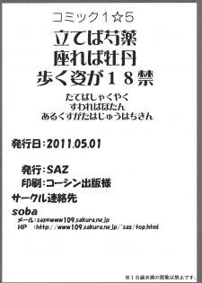 (COMIC1☆5) [SAZ (Soba)] Tateba Shakuyaku Suwareba Botan Aruku Sugata wa 18kin (Toaru Majutsu no Index) [Chinese] [Edwardくん个人汉化] - page 24