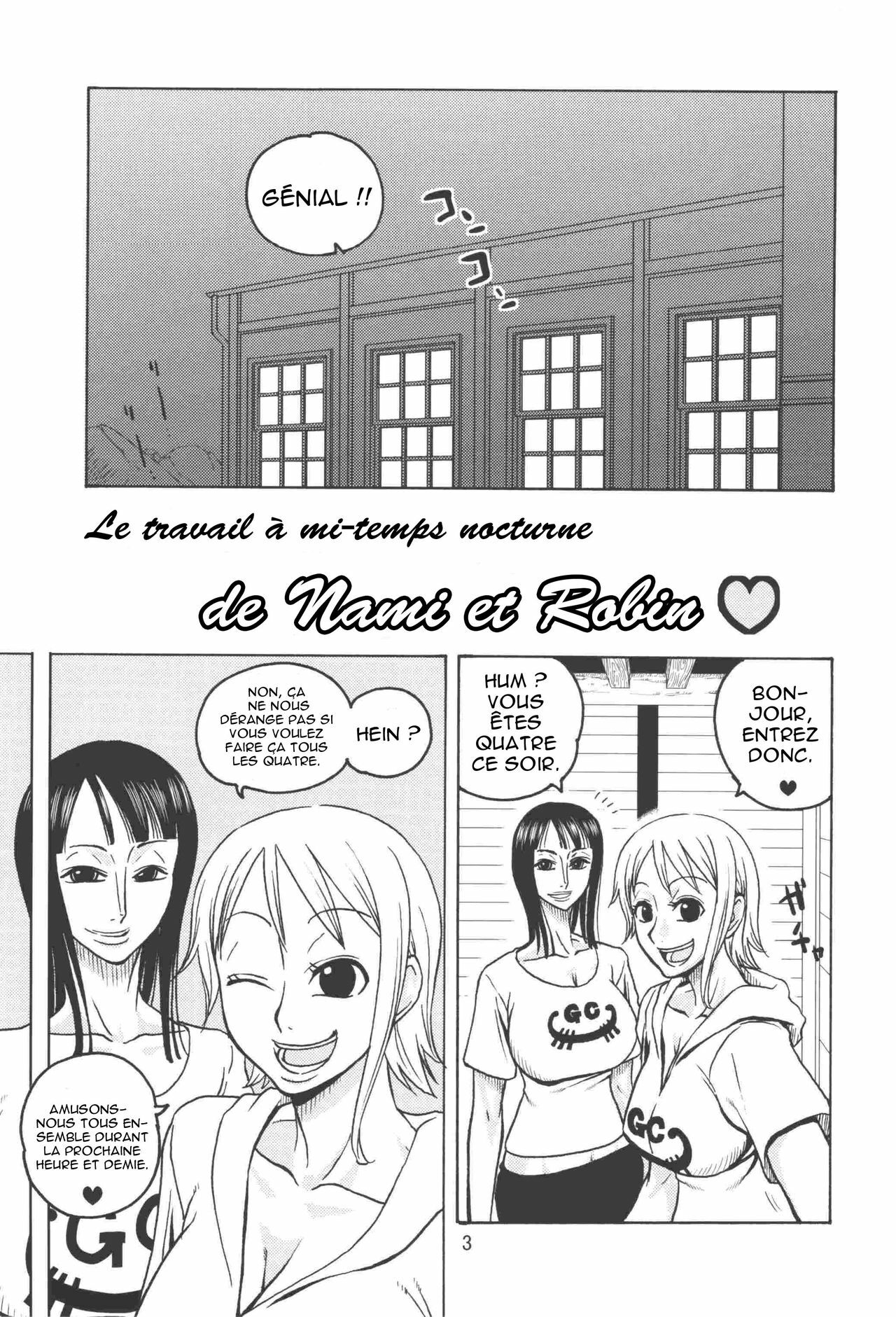 (C74) [ACID-HEAD (Murata.)] Nami no Koukai Nisshi EX NamiRobi 2 (One Piece) [French] [O-S] page 4 full