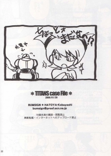 (SC30) [Bumsign (Hatoya Kobayashi)] TITANS Case File (Teen Titans) [English] [Comic Sans] - page 21