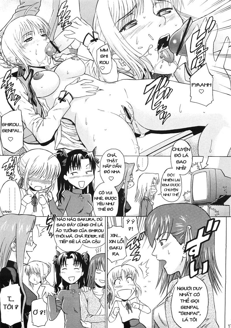 [Bakuretsu Fusen (Denkichi)] Fate/delusions of grandeur (Fate/hollow ataraxia) [Vietnamese Tiếng Việt] [DHL] page 16 full