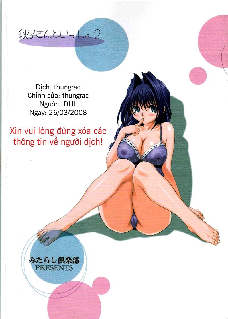 (C73) [Mitarashi Club (Mitarashi Kousei)] Akiko-san to Issho 2 (Kanon) [Vietnamese Tiếng Việt] [DHL] page 33 full