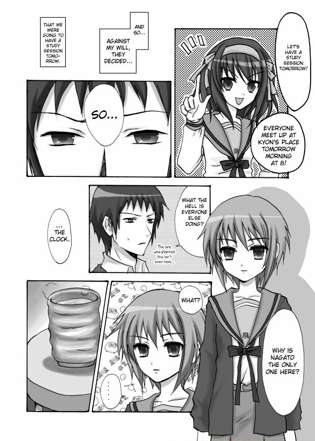 (C72) [Ningen Modoki (Random)] Hare Toki Doki Yuki (Suzumiya Haruhi no Yuuutsu) [English] =Team Vanilla= page 2 full