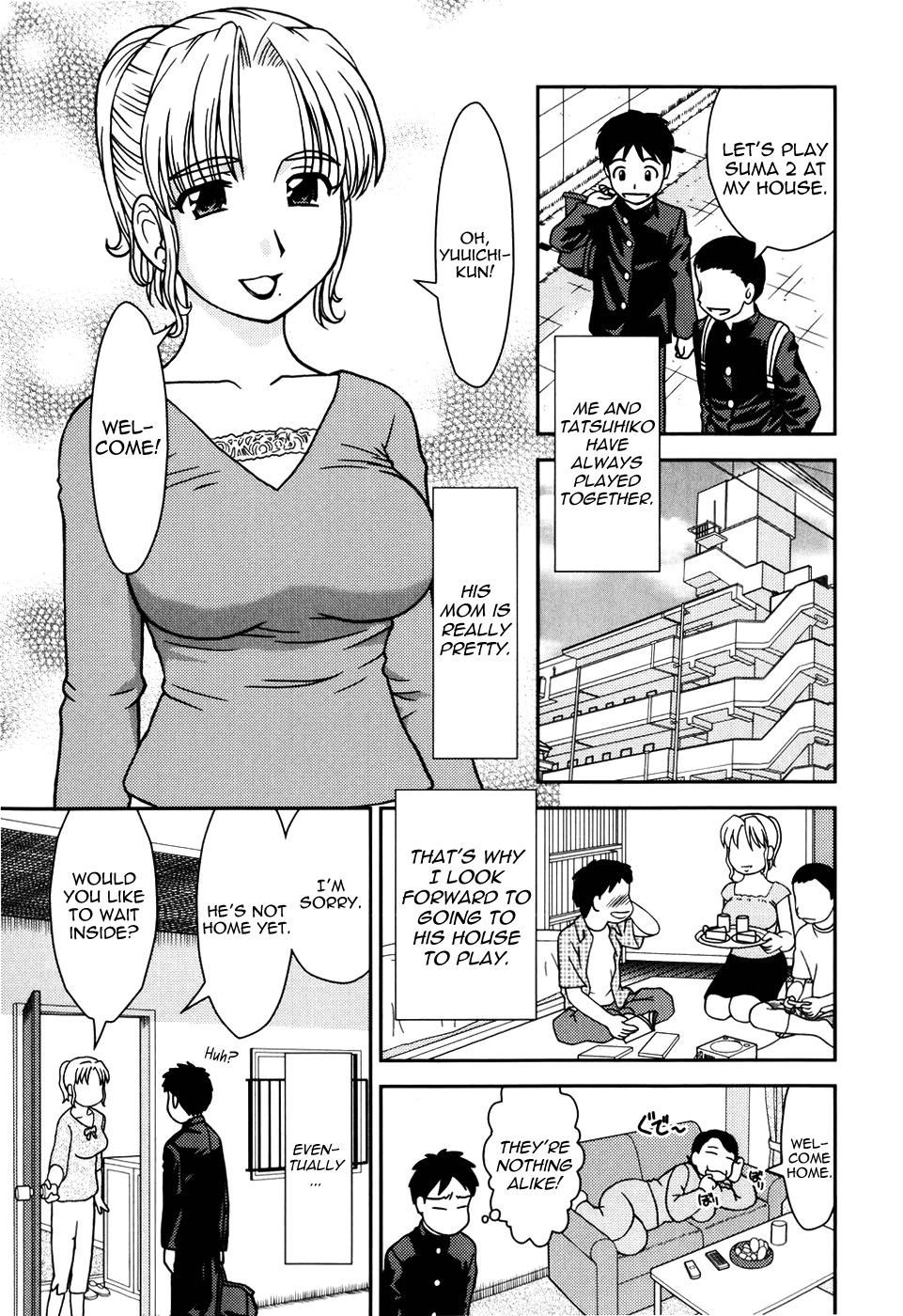 [Mori Takuya] Tomodachi no Okaa-san | My Friend's Mom (Dekichattara Doushiyo) [English] [Yoroshii] page 1 full