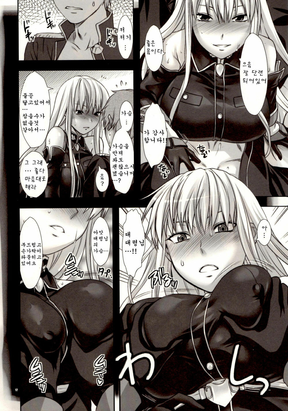 (C78) [Lv.X+ (Yuzuki N Dash)] Boku no Subete wo Taisa ni Sasagu (Valkyria Chronicles) [Korean] [Team H] page 12 full