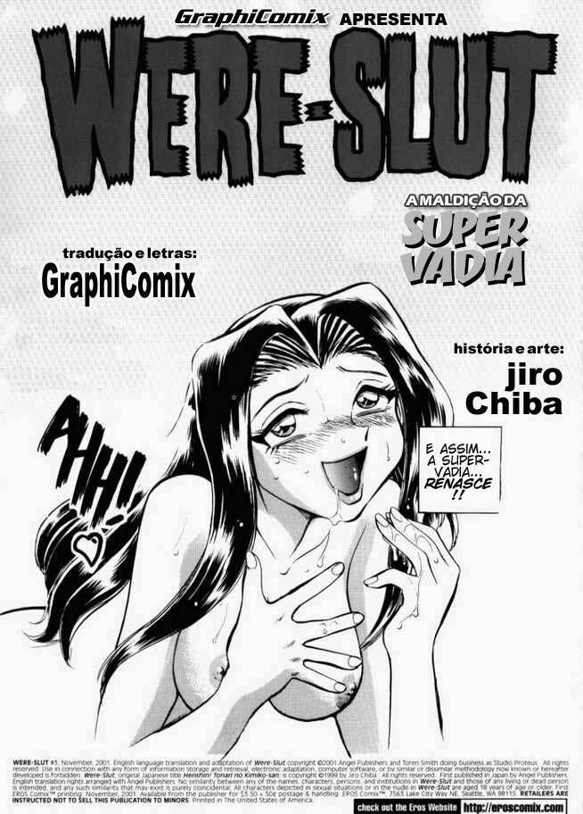 [Chiba Jirou] Henshin! Tonari no Kimiko-san Ch. 3 (Were-Slut - A Maldição da Super Vadia 3) [Portuguese-BR] page 2 full