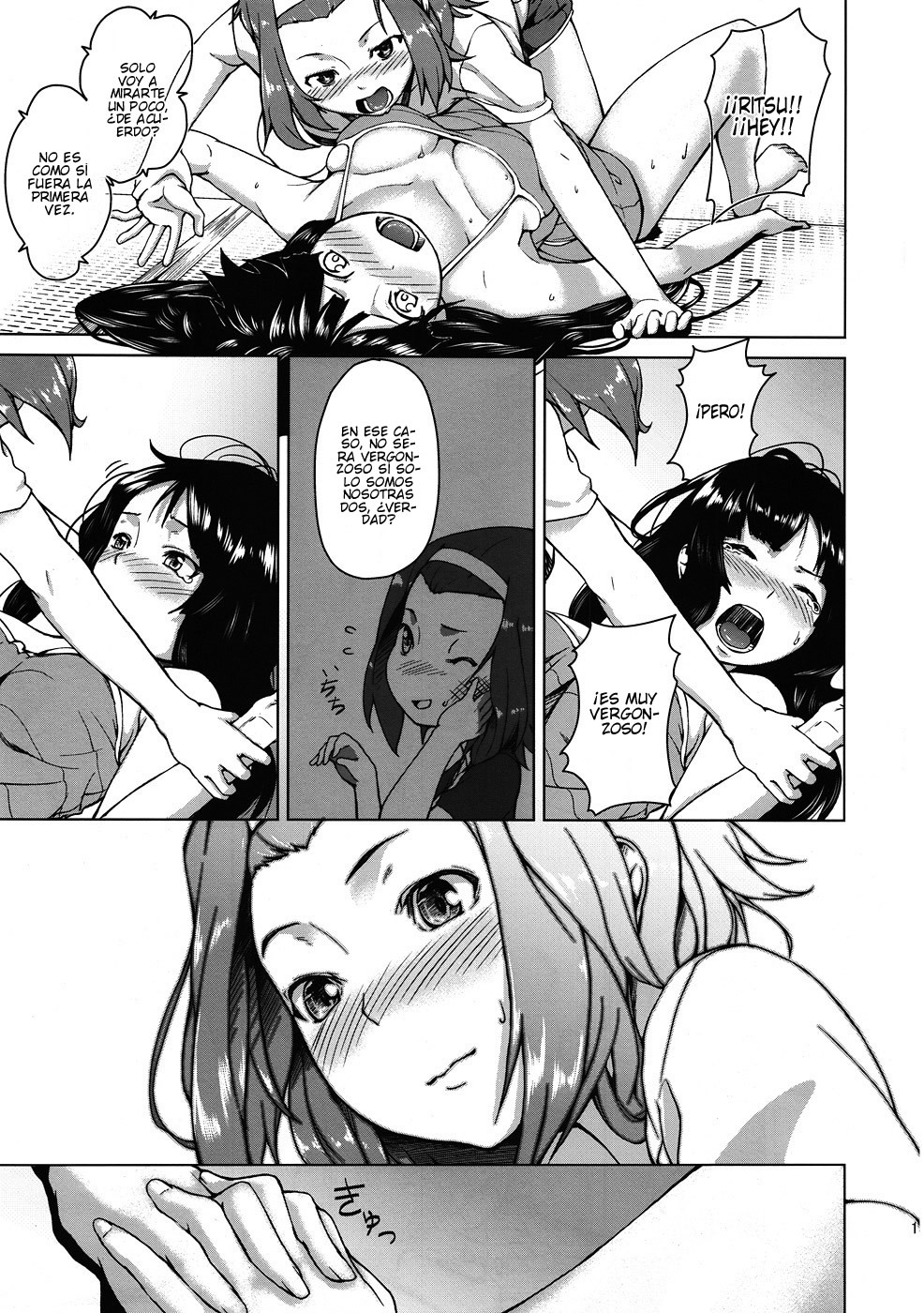 (C78) [Kyuukeijo no Higashi (Aduma Ren)] Sweet girls (K-ON!) [Spanish] page 12 full