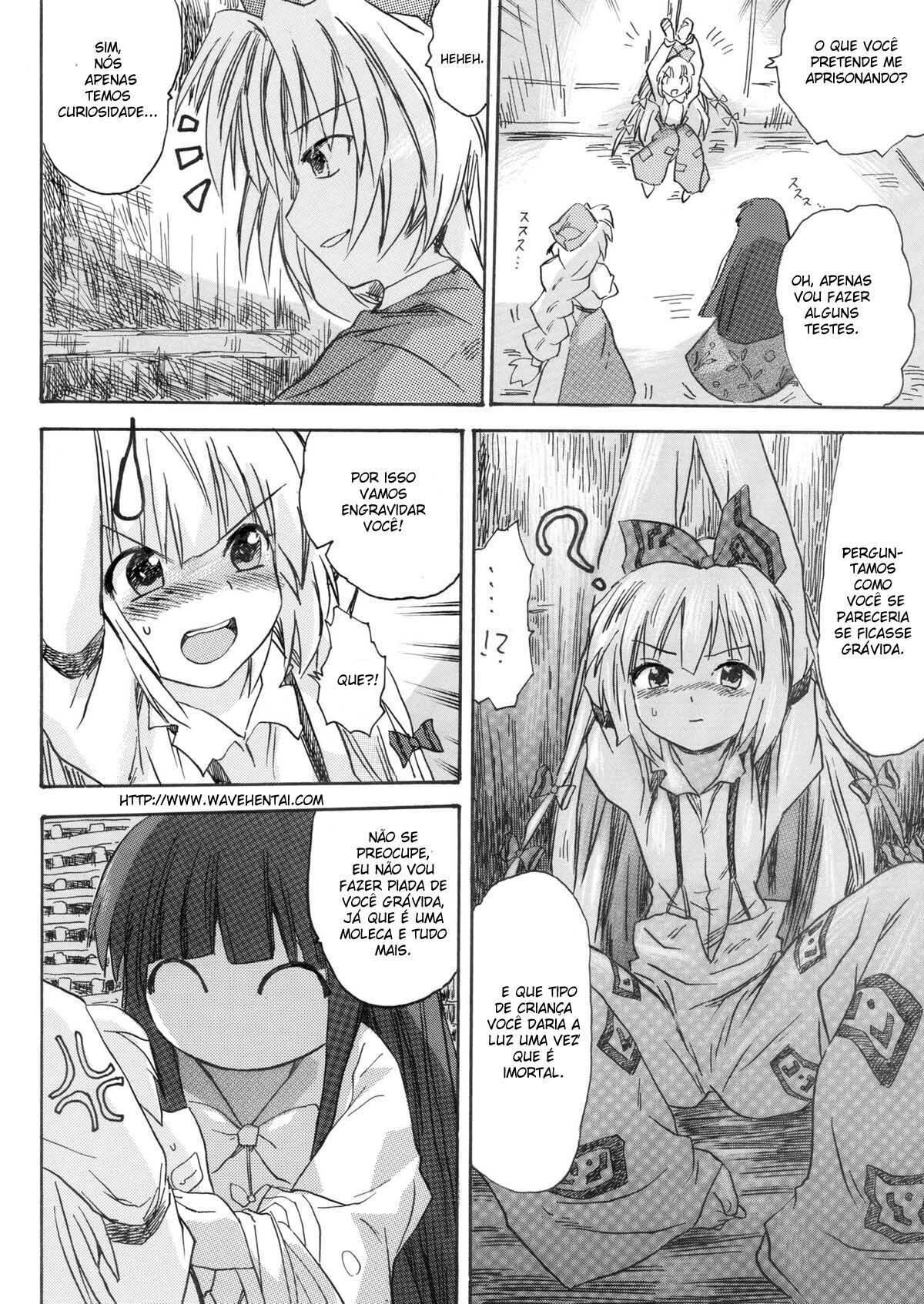 [Pride ZERO] Hourai Ninshin (Touhou Project) [Portuguese-BR] [Wavehentai] page 6 full